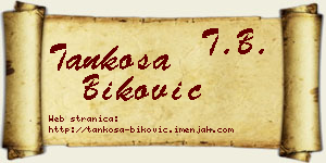Tankosa Biković vizit kartica
